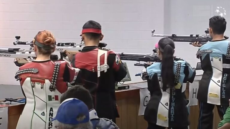 Highlights del tiro deportivo equipo mixto rifle 10 m aire en los Juegos Centroamericanos 2023: Resultados de la final