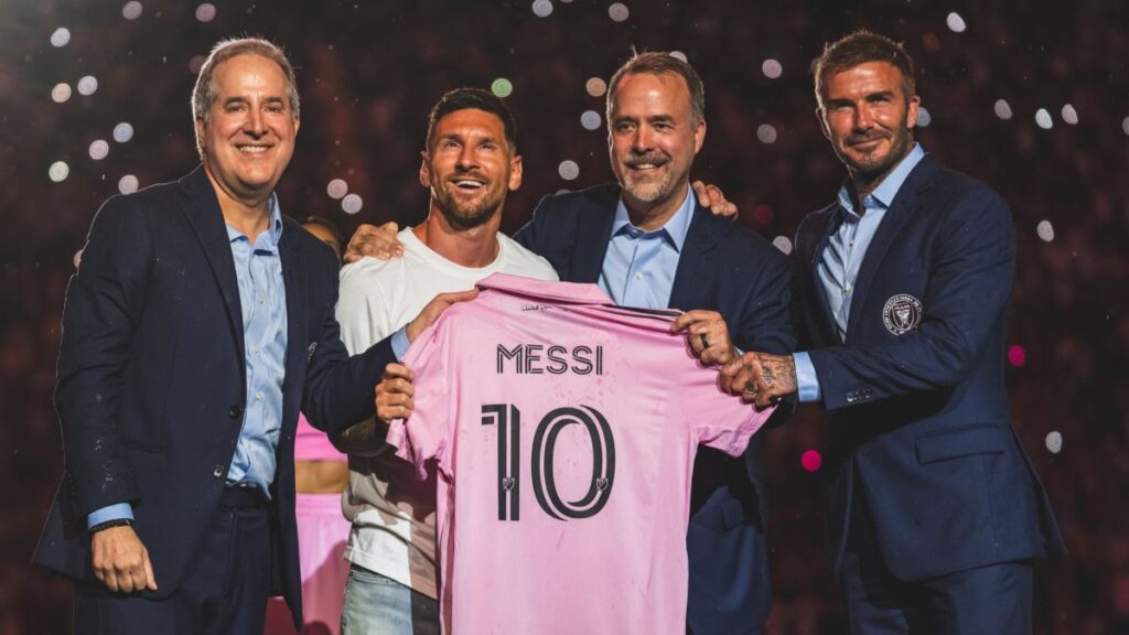 La espectacular presentación de Messi en el Inter Miami | Tw: @InterMiamiCF