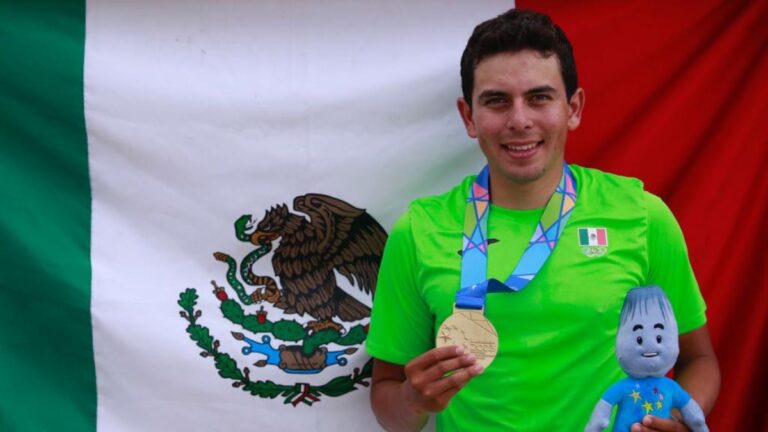 Ricardo Peña, oro para México en ómnium del ciclismo de pista