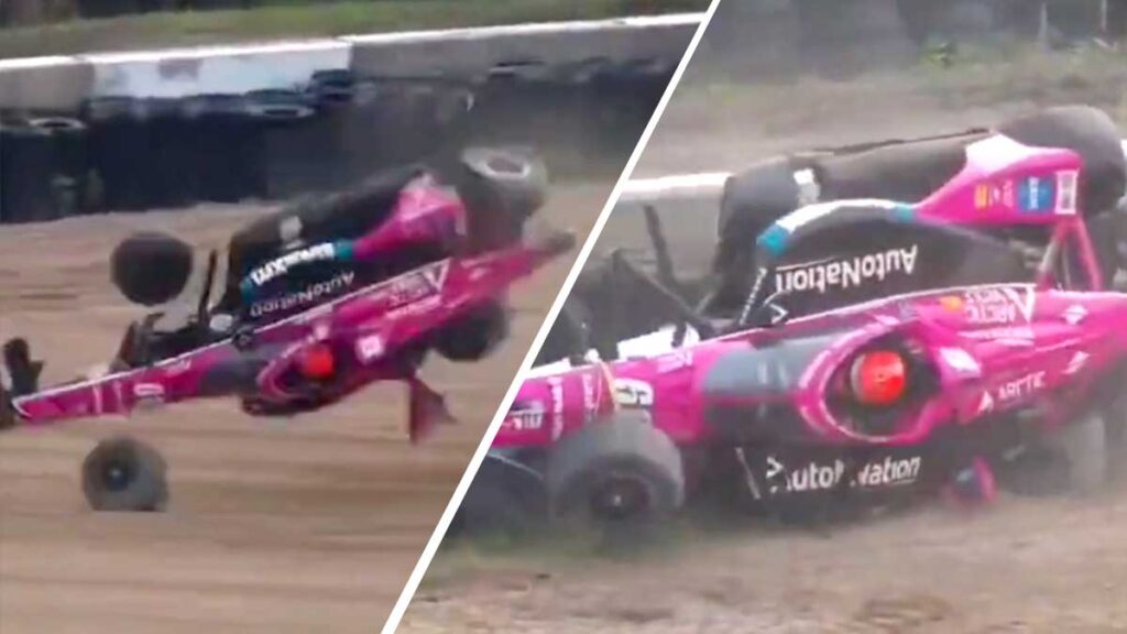 Simon Pagenaud sufrió un terrible accidente en la Indy Car Series.