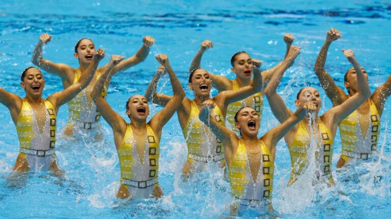 México, sexto lugar mundial en la prueba de equipo técnico de la natación artística de Fukuoka 2023