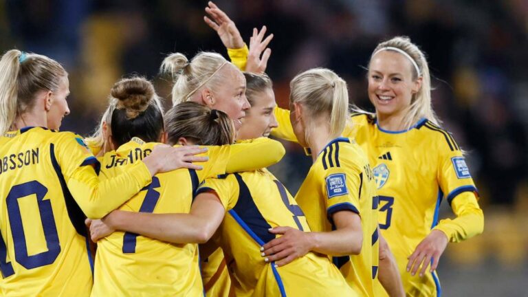 Suecia golea a Italia y se instala en los octavos de final del Mundial Femenil 2023