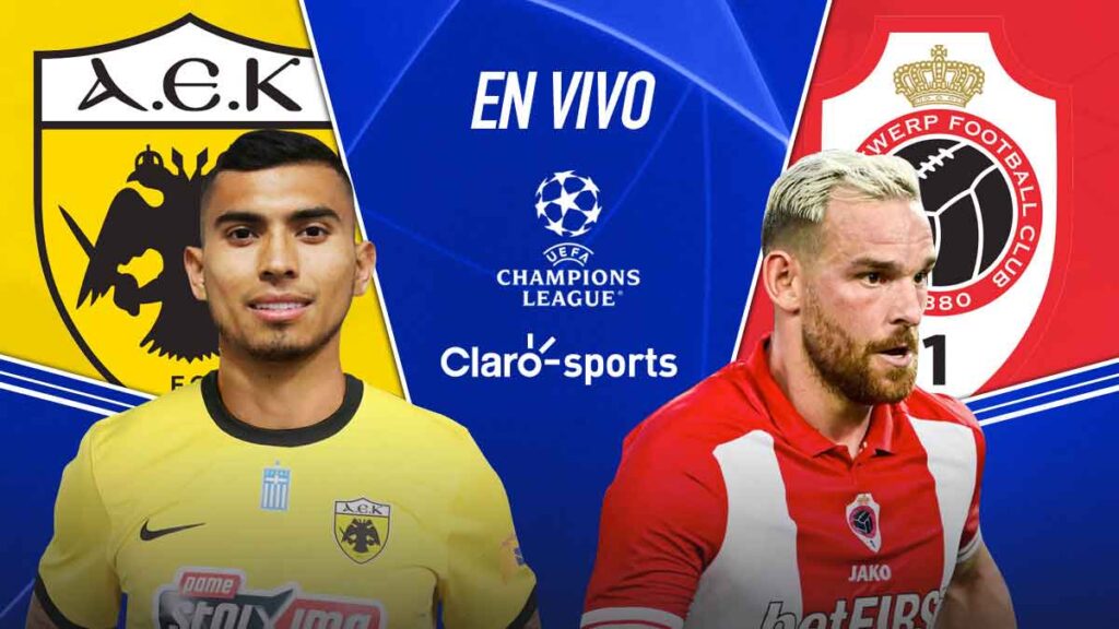 AEK vs Antwerp, en vivo; Orbelín Pineda es titular. | Claro Sports
