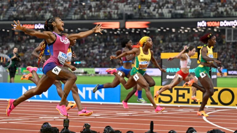 La estadounidense Sha’Carri Richardson gana el título mundial de los 100 metros femeninos