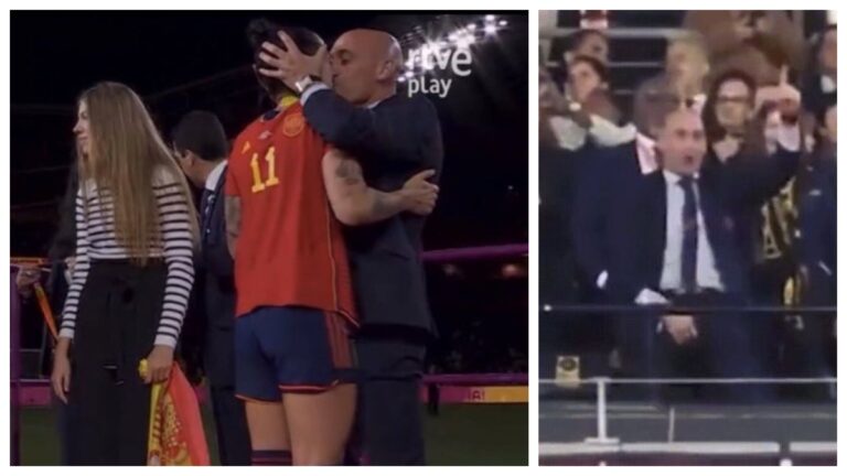 Luis Rubiales mancha el Mundial Femenino de España… y pide perdón por su beso a Jenni Hermoso