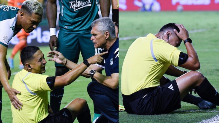 Vergonzoso: la barra del Deportivo Cali agrede un árbitro con fuerte golpe en la cabeza