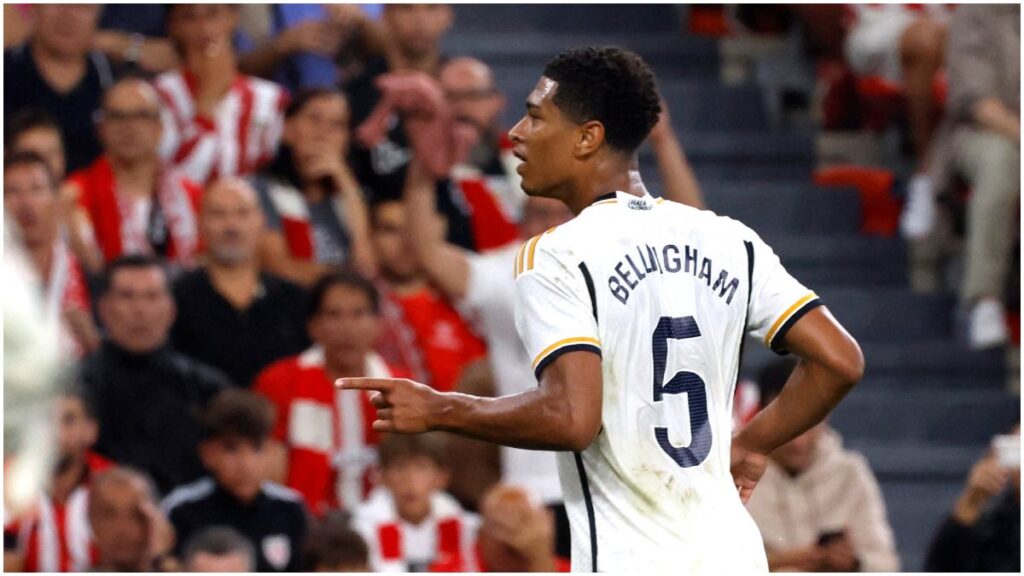 Bellingham celebra su primer gol con el Real Madrid | Reuters; West