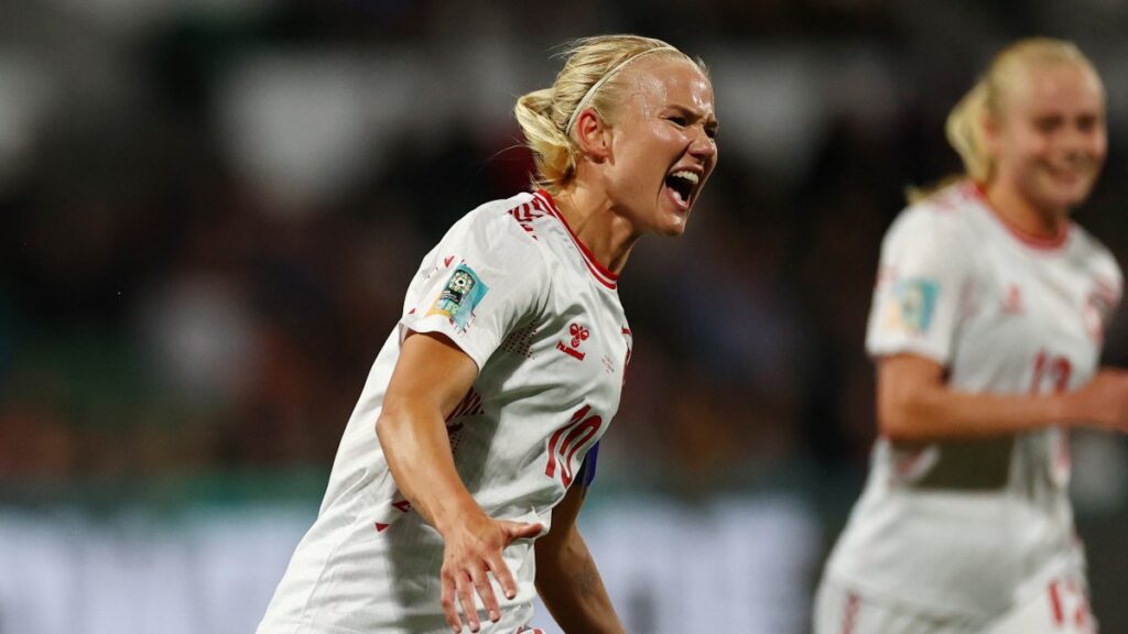 Pernille Harder celebra un gol. - Reuters.