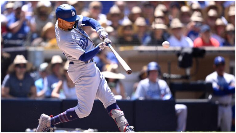 Betts mete un impresionante grand slam de ocho carreras con los Dodgers para vencer a los Padres