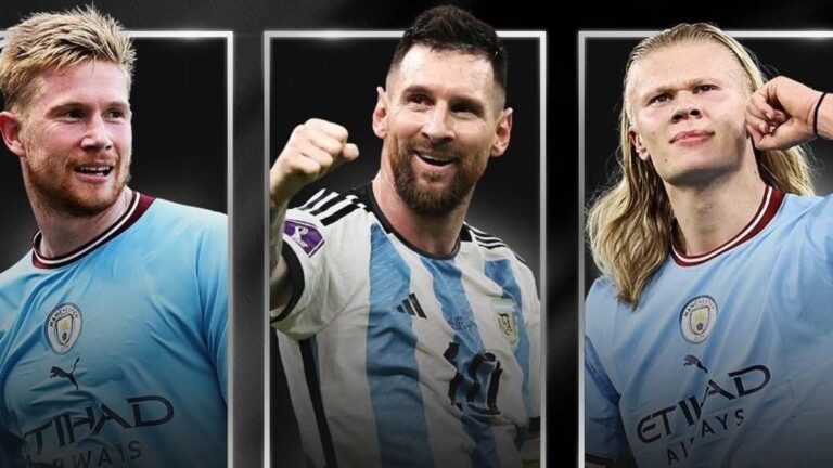 Messi, Haaland y De Bruyne, nominados a Jugador del Año de la UEFA