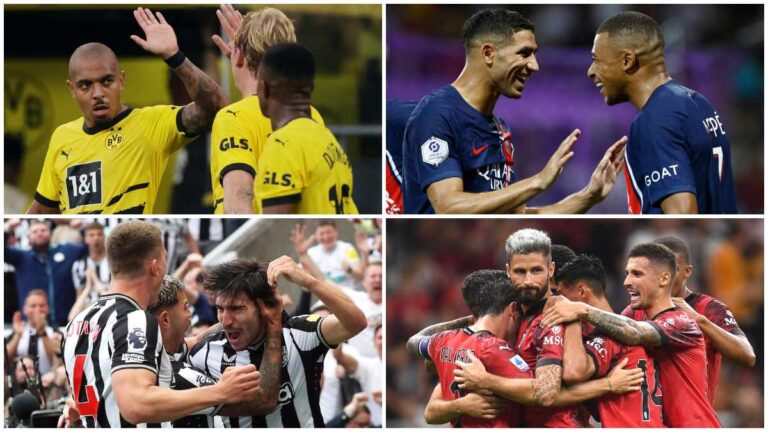 PSG, Borussia Dortmund, AC Milán, y Newcastle United protagonizan el grupo de la muerte de la UEFA Champions League