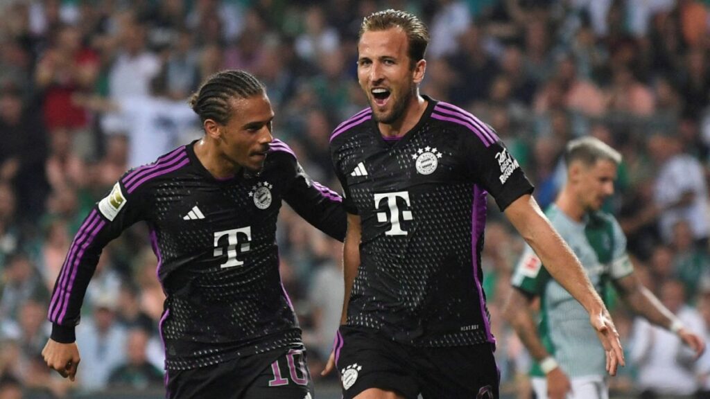 Harry Kane marca en su debut en la Bundesliga y el Bayern golea al Werder Bremen