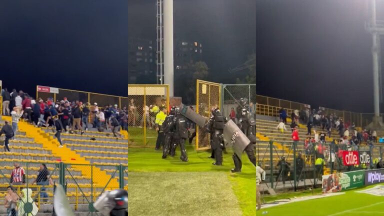 Gobierno de Bogotá sanciona a la hinchada de Junior por los desmanes en el Estadio de Techo