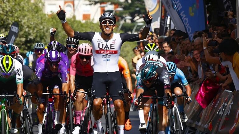 Sebastián Molano cumple con el favoritismo y gana la primera etapa de la Vuelta a Burgos