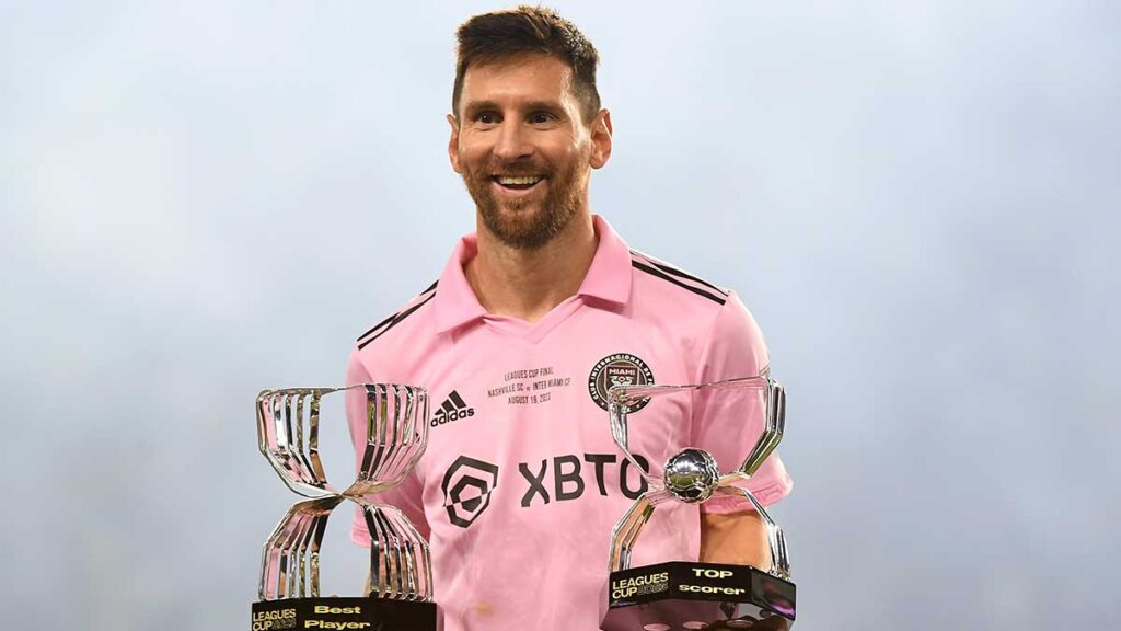 Messi conquistó su primer título con el Inter Miami. Reuters