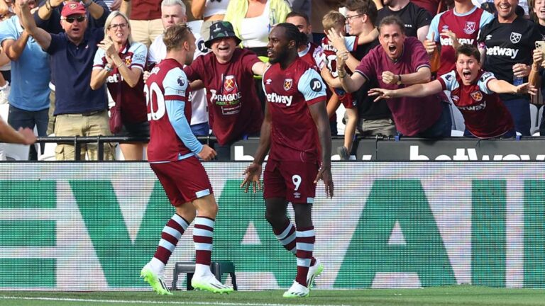 Michail Antonio le devuelve la ventaja a los Hammers al minuto 53′