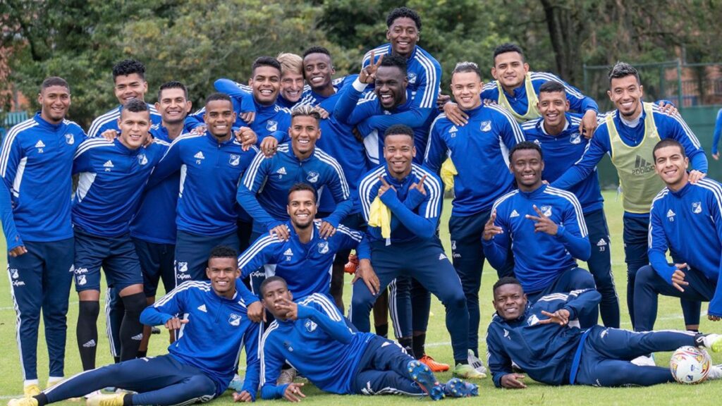 Jigadores de Millonarios, en un entrenamiento. - @MillosFCoficial.