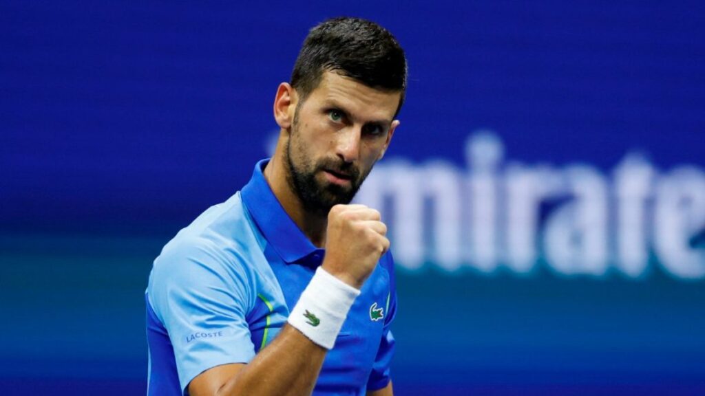 Novak Djokovic celebra. - @usopen.