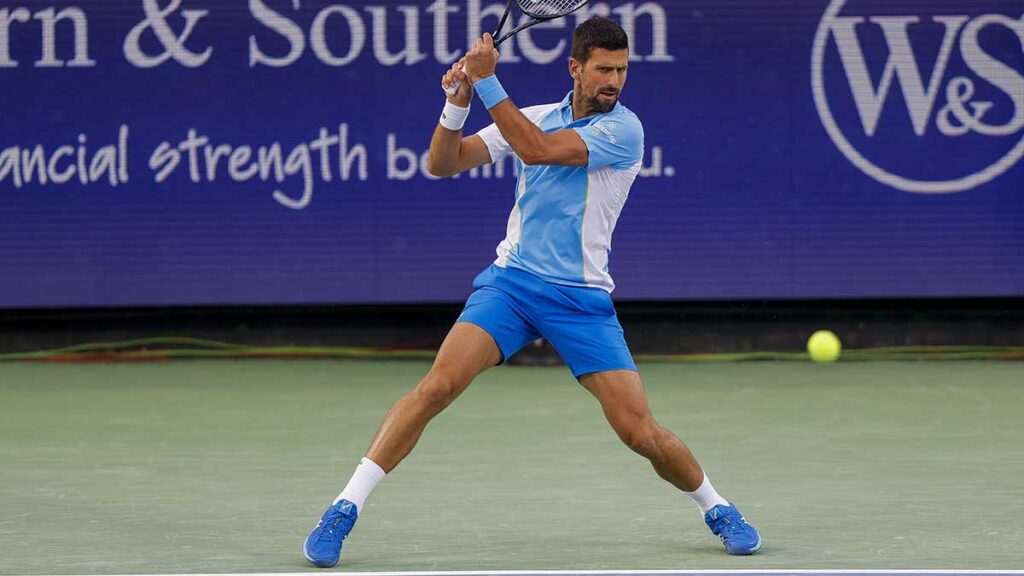 Novak Djokovic avanza en el Abierto de Cincinnati. Reuters