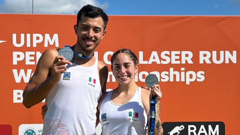 Tamara Vega y Lorenzo Macías ganan plata en el Mundial de Pentatlón Láser Run