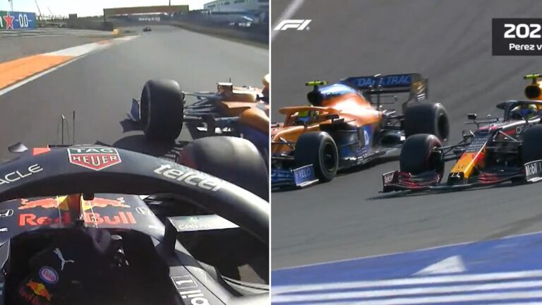 La F1 recuerda la épica batalla entre Checo Pérez y Lando Norris en el GP de Países Bajos