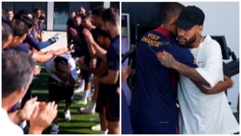 El PSG despide a Neymar como leyenda: una última ‘tunda de pasillo’ y abrazo con Mbappé