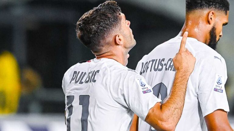 Brutal debut de Pulisic con el AC Milan: genera el primer gol y marca el segundo ante Bologna… ¡en menos de 25 minutos!