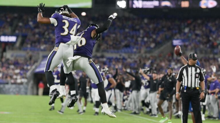 Los Ravens se llevan cerrado duelo ante Eagles y siguen sin perder en pretemporada desde 2015