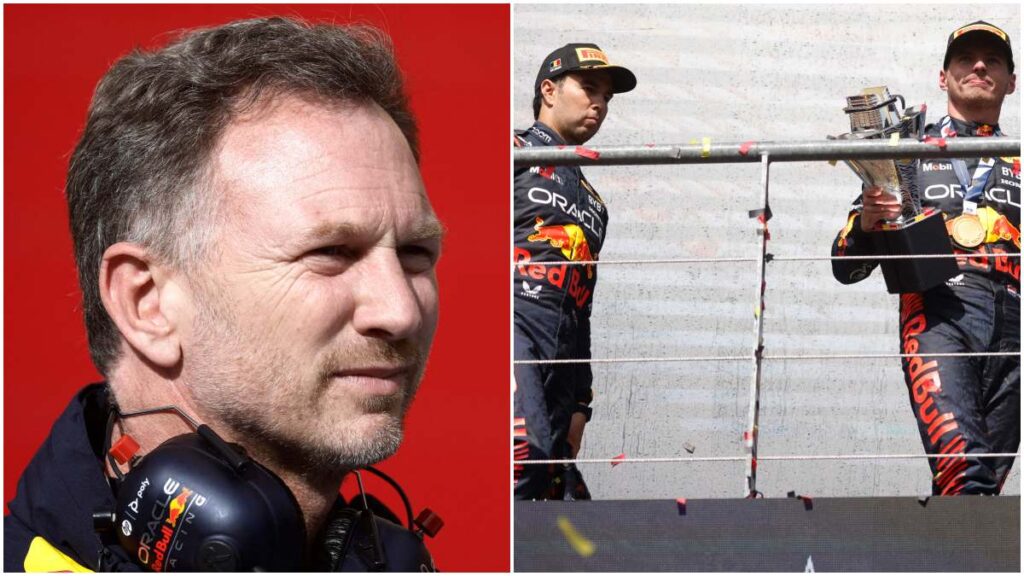 El director de Red Bull, Christian Horner, indicó que el campeonato 2023 de la Fórmula 1 está fuera del alcance de Checo Pérez.