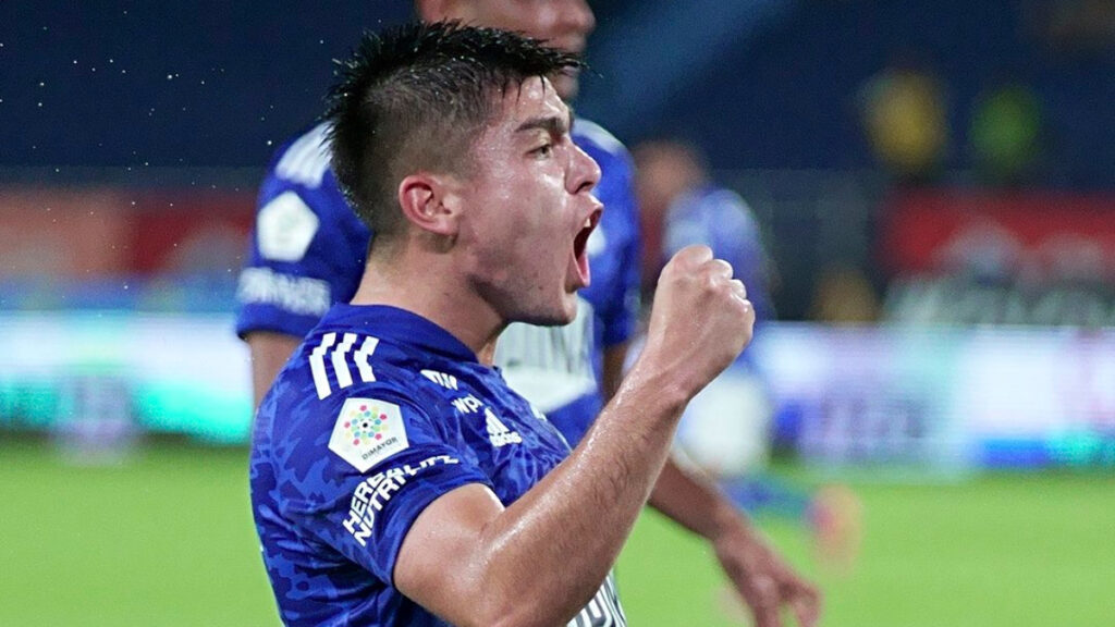 Daniel Ruiz celebra un gol. - @MillosFCoficial.