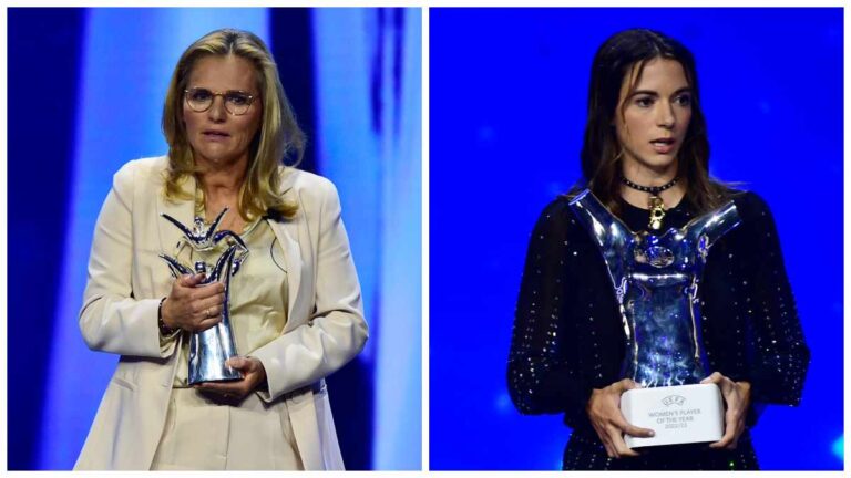 Los discursos contra Rubiales de Aitana Bonmatí y Sarina Wiegman en la entrega de premios UEFA