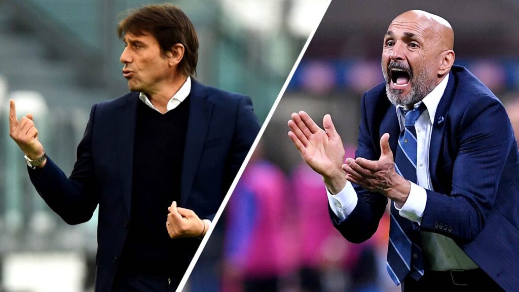 Antonio Conte y Luciano Spalletti, los principales candidatos para relevar a Mancini en la selección italiana | Reuters