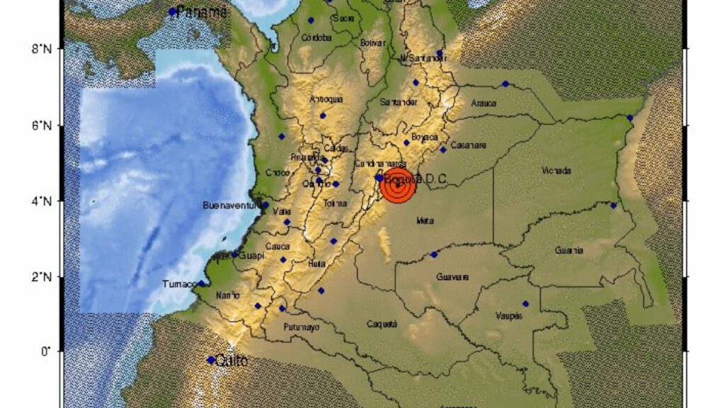 Bogotá fue sacudida muy fuerte por un temblo de 6.1 de magnitud