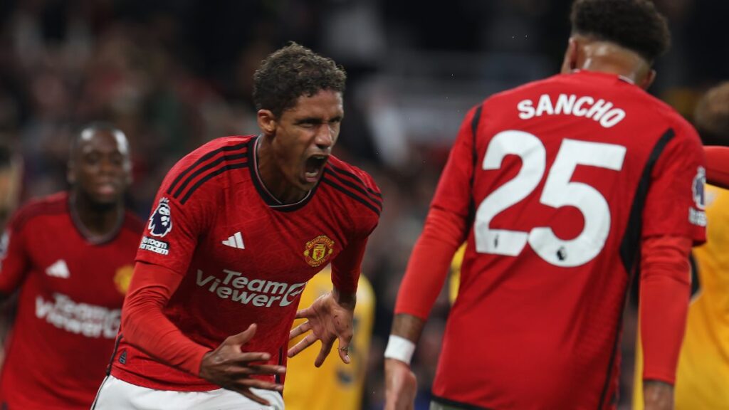 Varane celebra el gol. - @ManUtd.