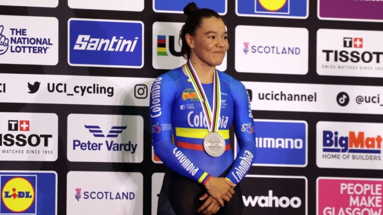 Martha Bayona conquista medalla de plata para Colombia en el keirin del ‘Súper Mundial’ de Ciclismo