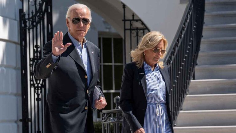 La primera dama, Jill Biden, da positivo a COVID-19, el presidente, Joe Biden, es negativo