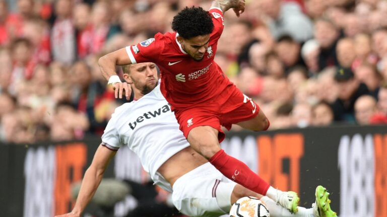 Luis Díaz, el ‘obrero’ de Liverpool: así fue su desempeño en Anfield contra West Ham