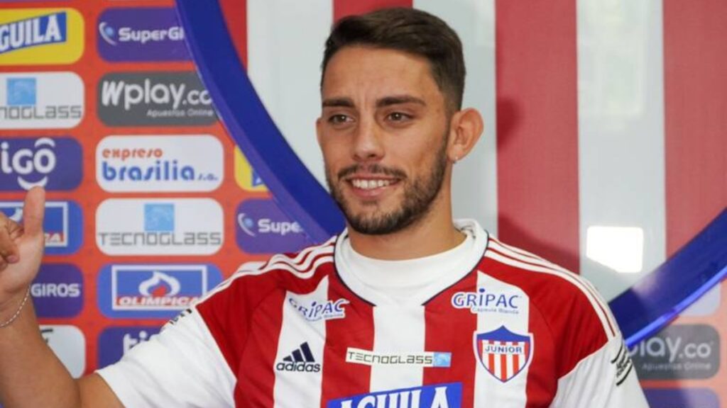 Gonzalo Lencina en su presentación con Junior.