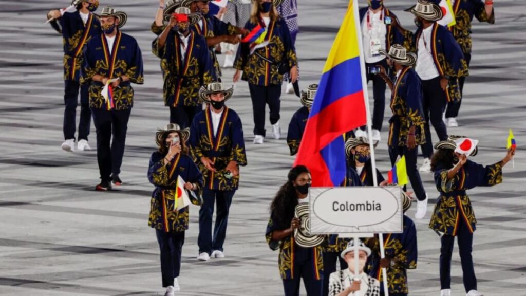 Delegación de Colombia en los Olímpicos de Tokyo.
