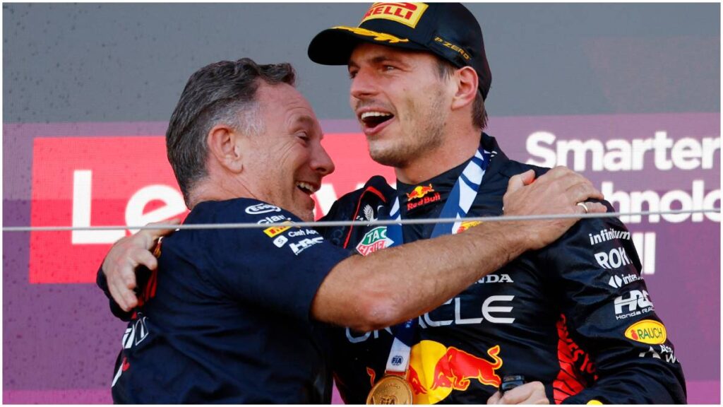Christian Horner y Max Verstappen, las cabezas de Red Bull | Reuters; Kato