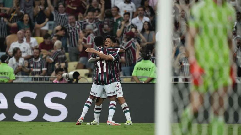 Con doblete de Germán Cano, Fluminense rescata empate con 10 hombres ante el Internacional en la ida de semifinales de la Copa Libertadores