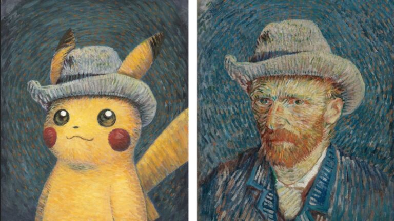 Éstas son las cartas promocionales de la colaboración entre Pokémon y el Museo Van Gogh de Ámsterdam