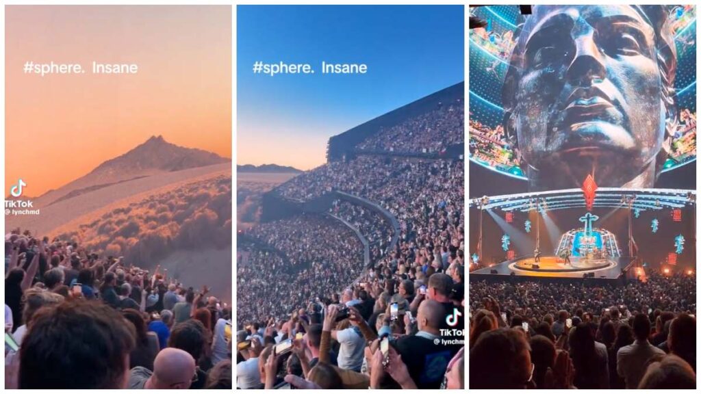 Conoce The Sphere, el nuevo recinto futurista ubicado en Las Vegas, Nevada y que inauguró ayer la banda irlandesa U2.