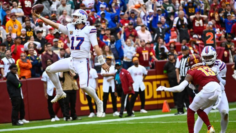 Bills aplasta a los Commanders para su primera derrota de la campaña