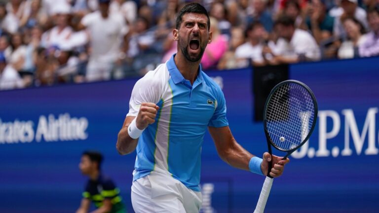 Djokovic aplasta a Fritz en el US Open y supera a Federer como el tenista con más semifinales de Grand Slam