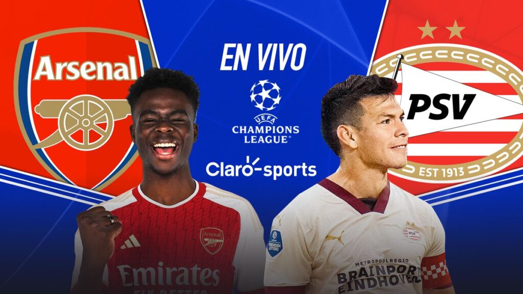 Arsenal vs PSV en vivo el partido de la jornada 1 de la Champions League 2023-2024