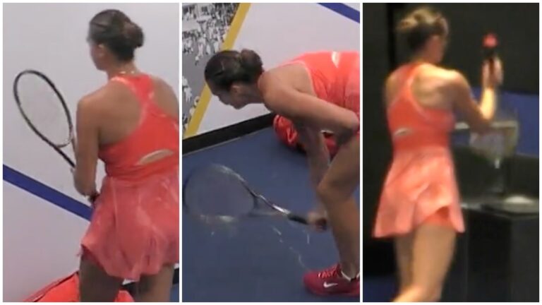 ¡Descarga su frustración! Aryna Sabalenka rompe su raqueta tras perder la final del US Open