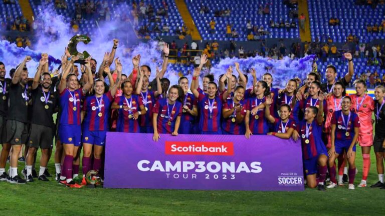 Barcelona Femenil derrota a Tigres en el Volcán y se coronan en su gira por México