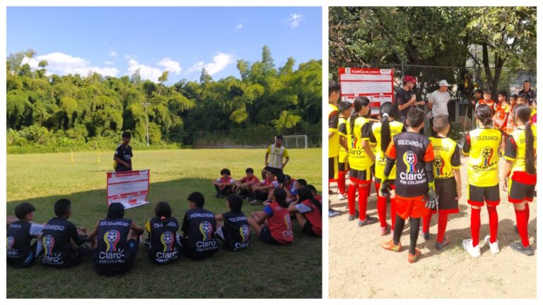 Segunda jornada de la Copa Claro por Colombia, ya ha impactado más de 2.600 niños y adolescentes en el país