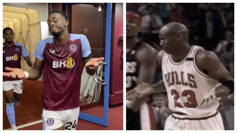 Jhon Durán evoca el mito de Michael Jordan con la camiseta de Aston Villa… y Chicago